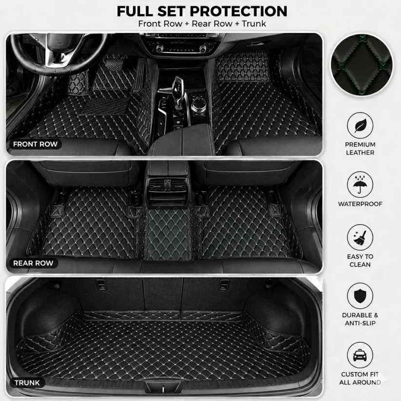 Elvile 2026 Waterproof Non-slip Universal Fit Customized Floor Mats for Cars, SUVs, and Trucks