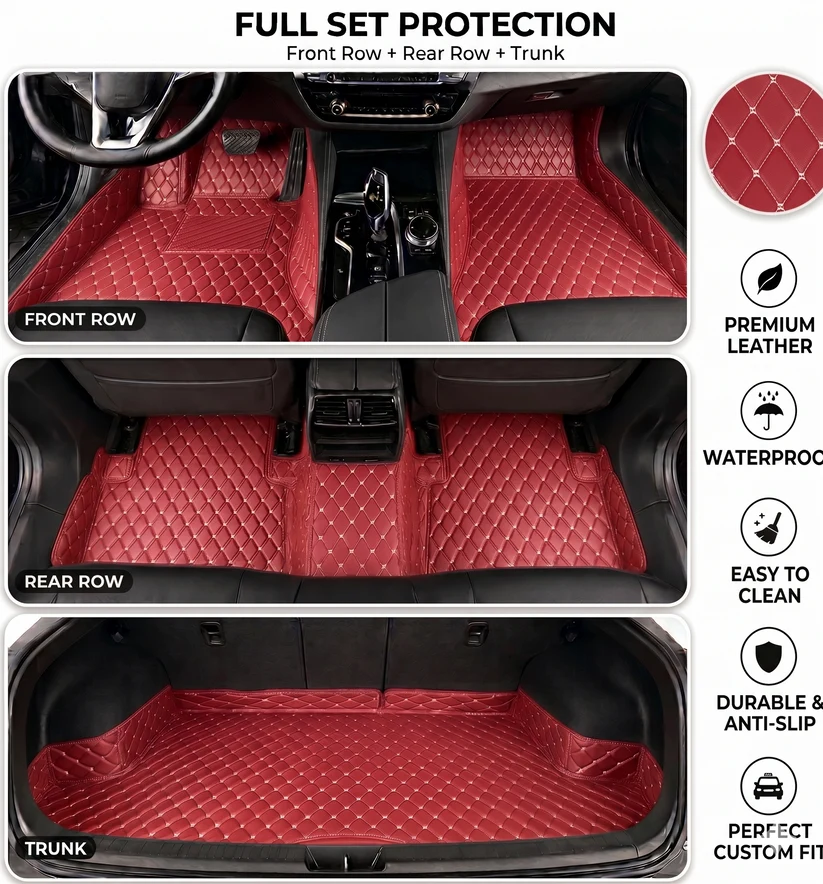 Elvile 2026 Waterproof Non-slip Universal Fit Customized Floor Mats for Cars, SUVs, and Trucks