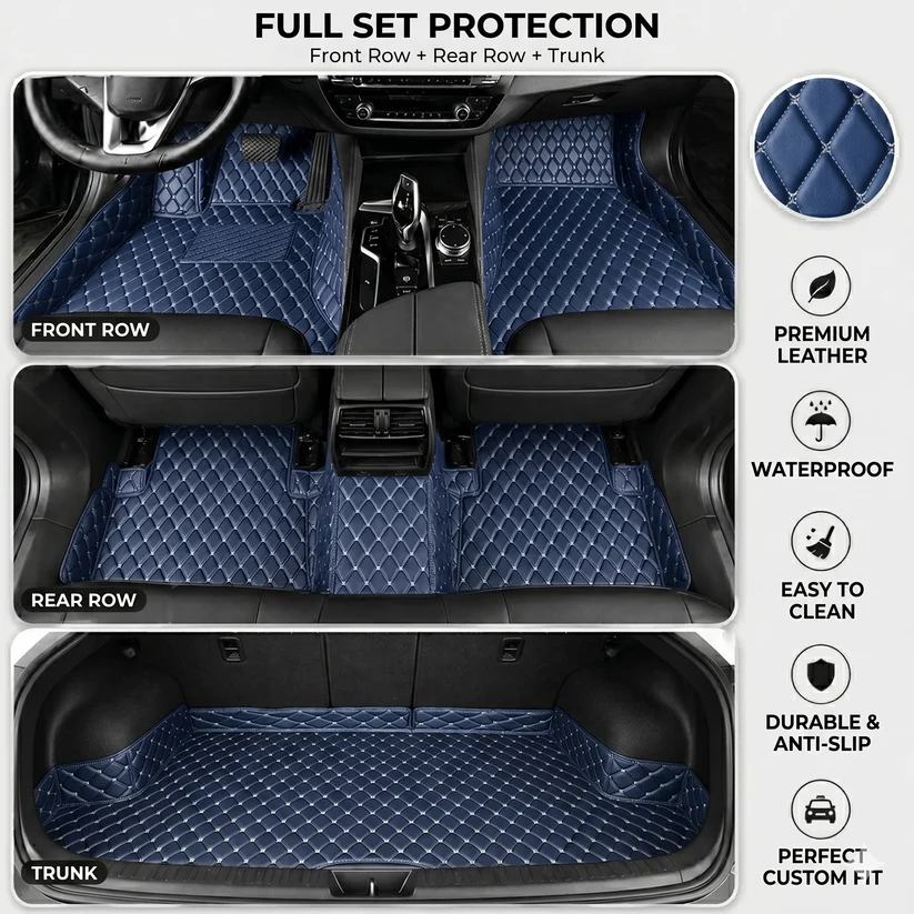 Elvile 2026 Waterproof Non-slip Universal Fit Customized Floor Mats for Cars, SUVs, and Trucks