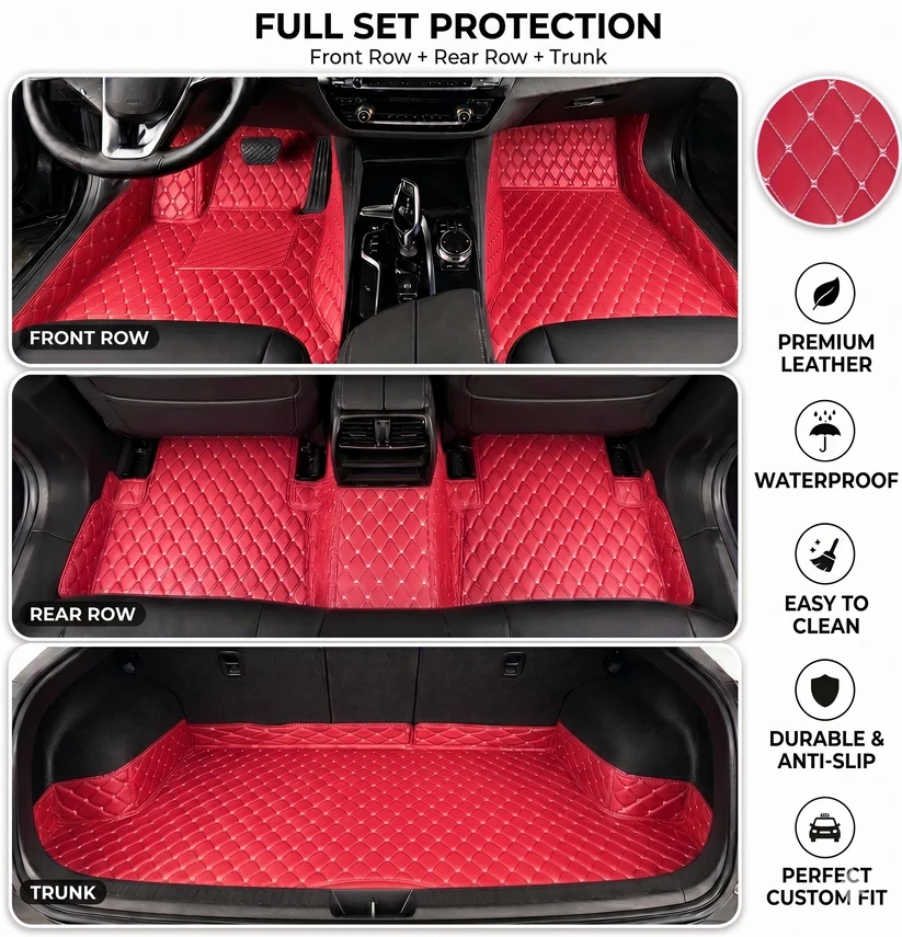 Elvile 2026 Waterproof Non-slip Universal Fit Customized Floor Mats for Cars, SUVs, and Trucks